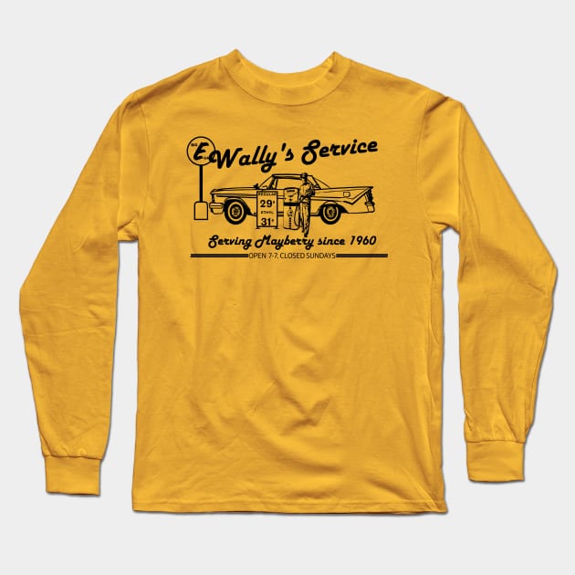 Wally's Service from the ANDY GRIFFITH SHOW Long Sleeve T-Shirt by hauntedjack